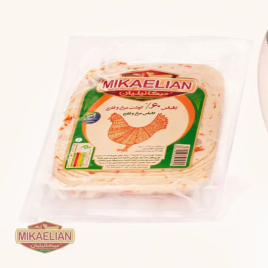 کالباس مرغ وقارچ 250 گرمی 60 رصد میکائیلیان